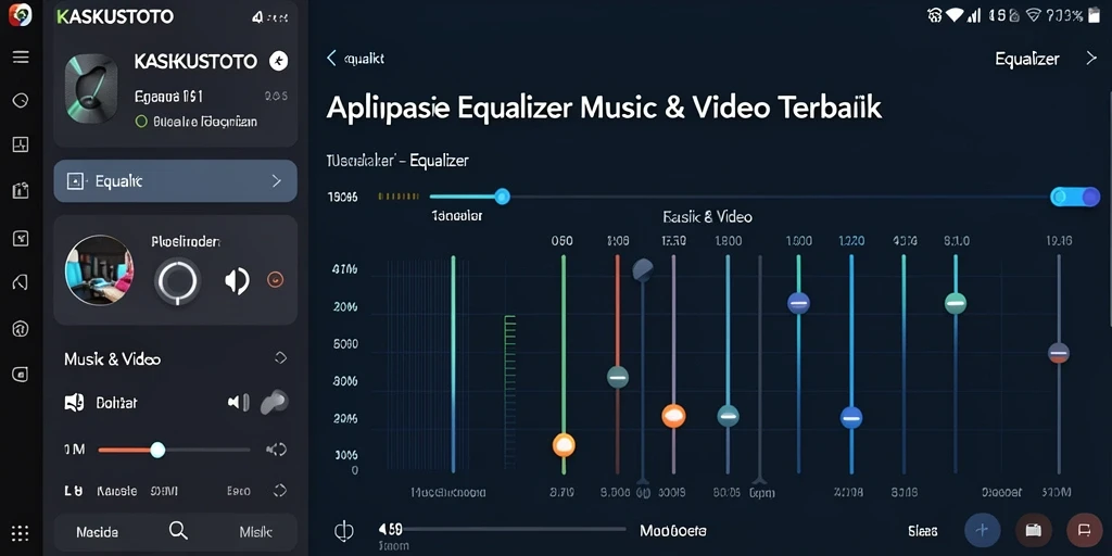 Antarmuka intuitif KASKUSTOTO untuk pengaturan Equalizer.