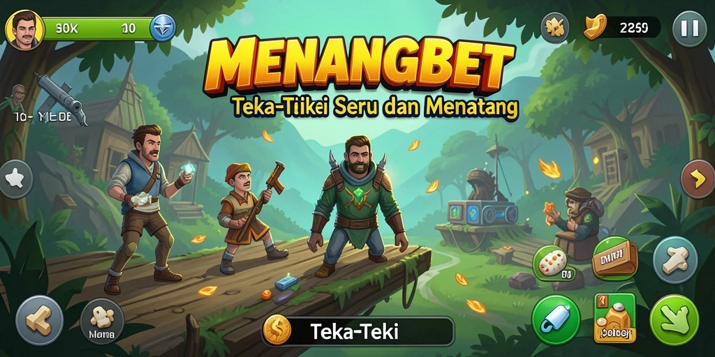 Antarmuka MENANGBET dengan berbagai teka-teki yang menantang dan menarik.